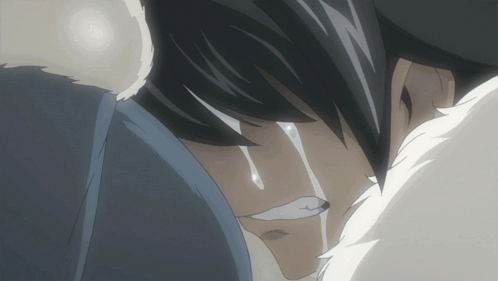 Person's Face with Tears