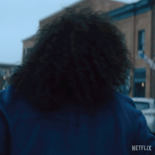 Person's Hair Close Up Netflix Logo