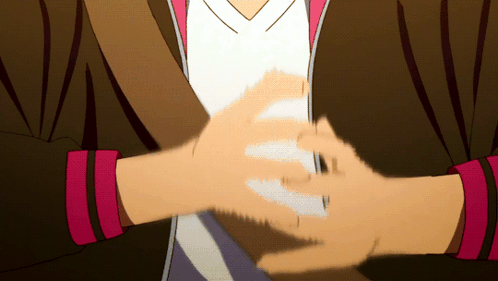 Person's Hands in White Shirt
