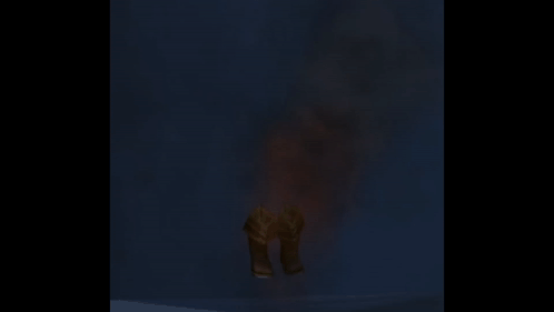 Person's Legs in Darkness