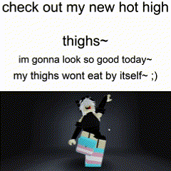Person Saying Check Out My New Hot High Thighs