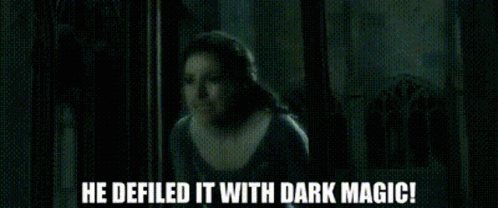 Person Saying He Defiled It With Dark Magic
