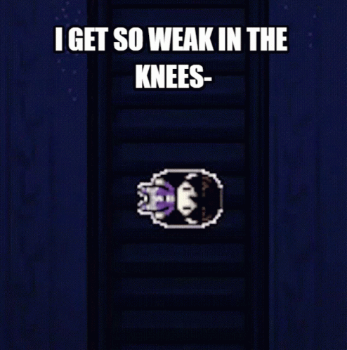 Person Saying I Get So Weak in the Knees