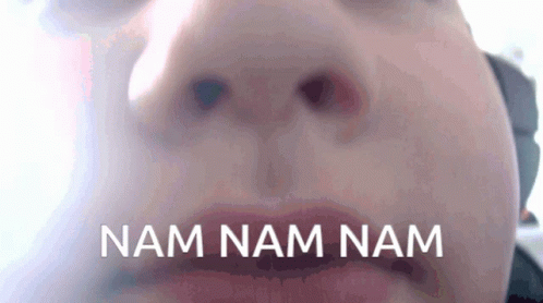 Person Saying Nam Nam Nam GIF