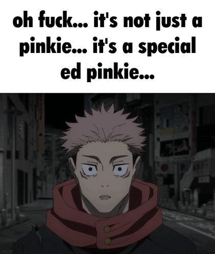 Person Saying Oh Fuck It Is Not Just A Pinkie GIF