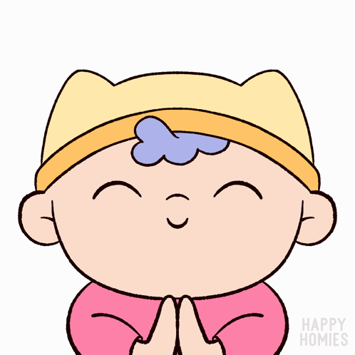 Person Saying Thank You With Hands Folded