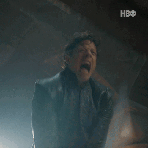 Person Screaming With HBO GIF