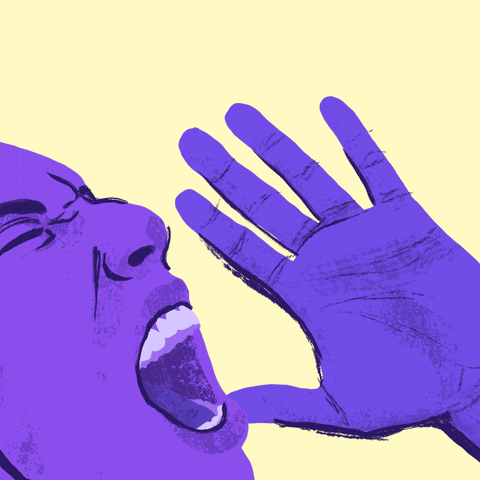 Person Shouting George Floyd Justice In Policing Act GIF