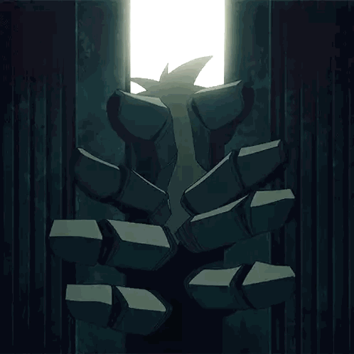 Person Silhouette Behind Wall with Light