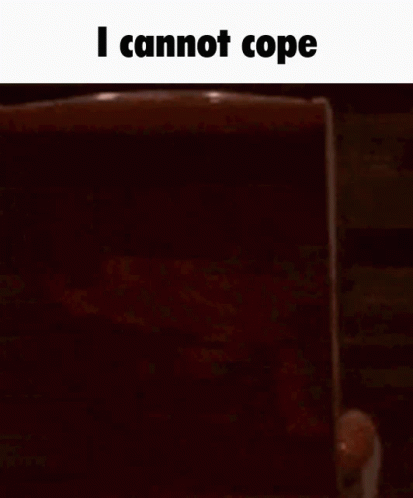 Person Sitting in Chair Saying I Cannot Cope
