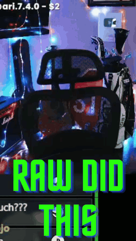 Person Sitting In Chair Saying Raw Did This GIF