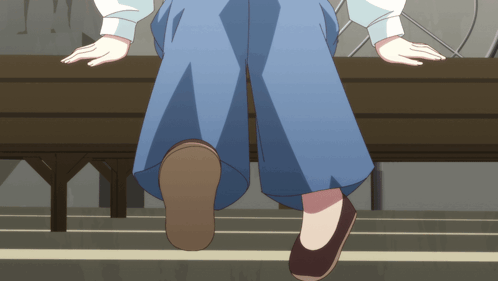 Person Sitting on Bench With Hands on Edge