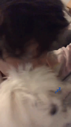 Person Sleeping on Bed with ZZZ