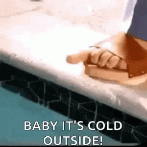 Person Standing by Pool Pointing at Water