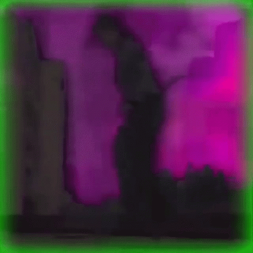 Person Standing In Front Of Purple Background GIF
