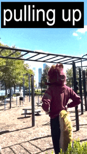 Person Standing in Park Poster