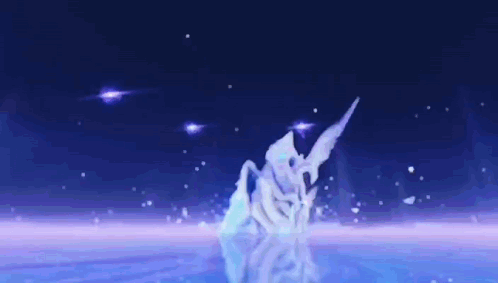 Person Standing In Water With Arms Outstretched GIF