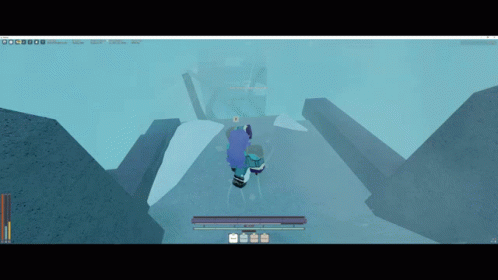 Person Standing On A Rock GIF