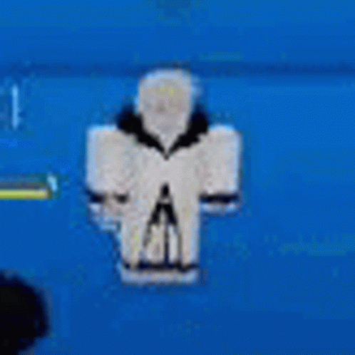 Person Standing on Blue Surface in Blue Video Game