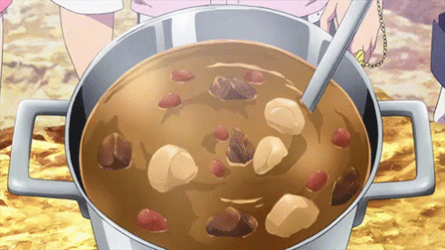 Person Stirring Large Soup Pot GIF
