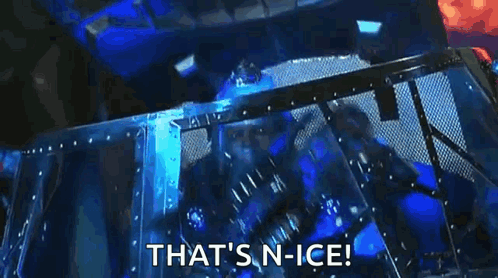 Person Swimming in Pool Saying N-Ice