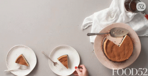 Person Taking Cake Slice from Food52 Plate