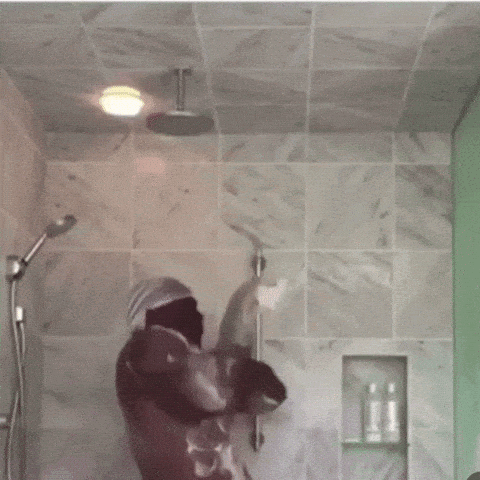 Person Taking Shower