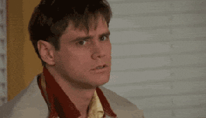 Person Talking Nonsense To Jim Carrey GIF