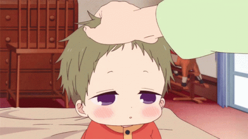 Person Touching Baby's Head GIF