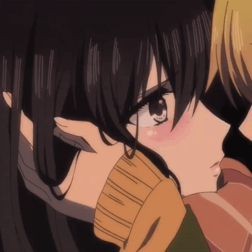 Person Touching Girl's Hair