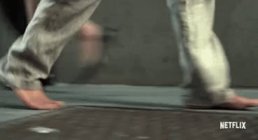 Person Walking on Netflix Ad