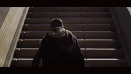 Person Walking Up Stairs From Behind