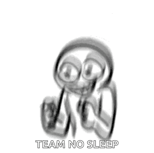 Person Wearing Headphones Team No Sleep GIF