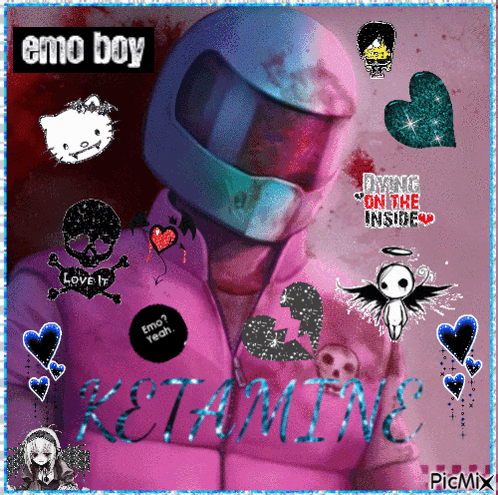 Person Wearing Ketamine Helmet