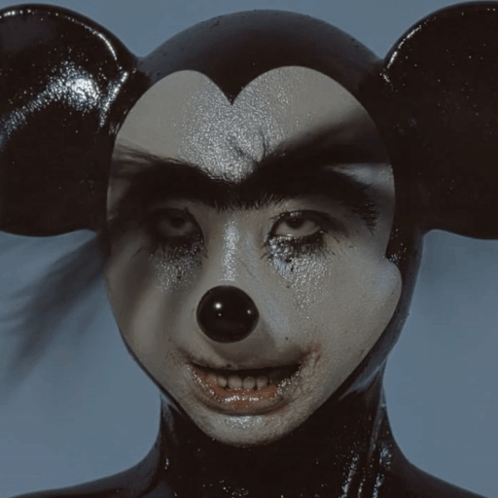 Person Wearing Mickey Mouse Mask