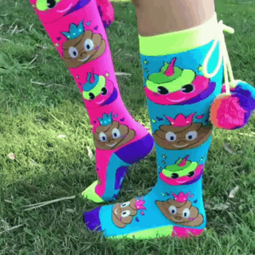 Person Wearing Socks With Poop