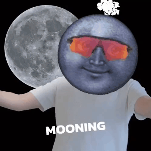 Person Wearing Sunglasses with Mooning Text