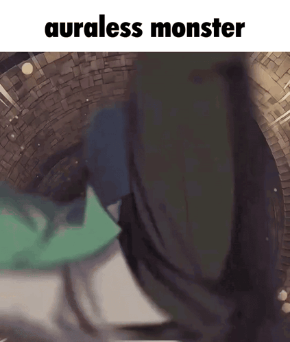 Person with Auraless Monster Text