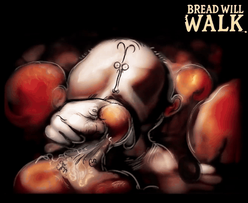 Person with Boxing Gloves Saying Bread Will Walk