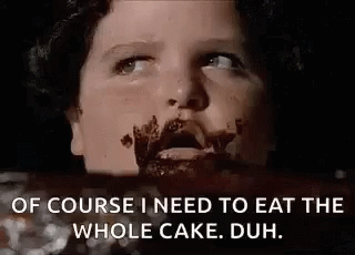 Person With Chocolate On Face And Mouth Close Up GIF