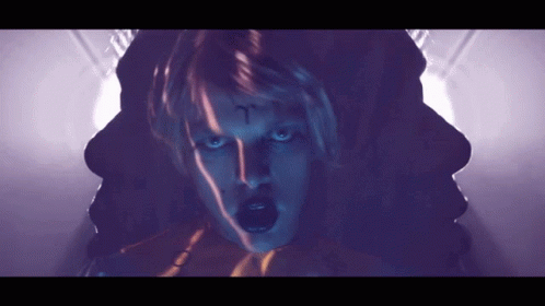 Person With Cross on Face