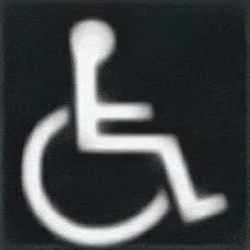 Person With Disability To Communism Symbol GIF