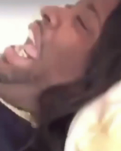 Person With Eyes Closed And Mouth Open GIF