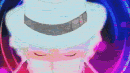 Person with Eyes Closed Wearing White Hat