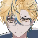 Person with Glasses and Yellow Hair