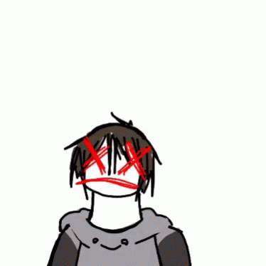 Person With Head Cut Off And Hole In Head GIF