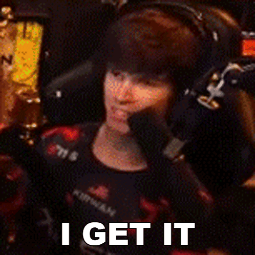Person With Headphones Saying I Get It