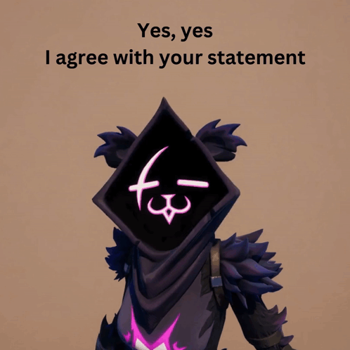 Person With Hood Saying Yes Yes I Agree