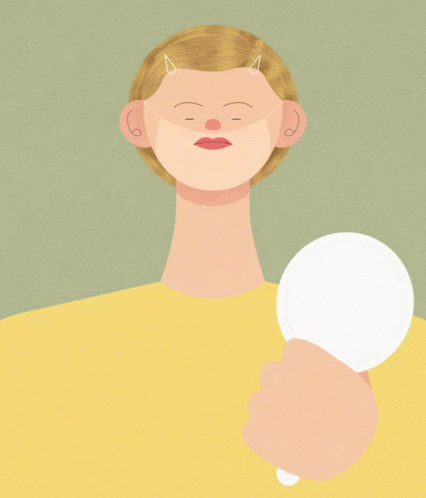 Person With Horns Holding White Object