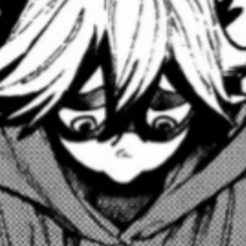Person With Long Hair And Mask In Black And White GIF